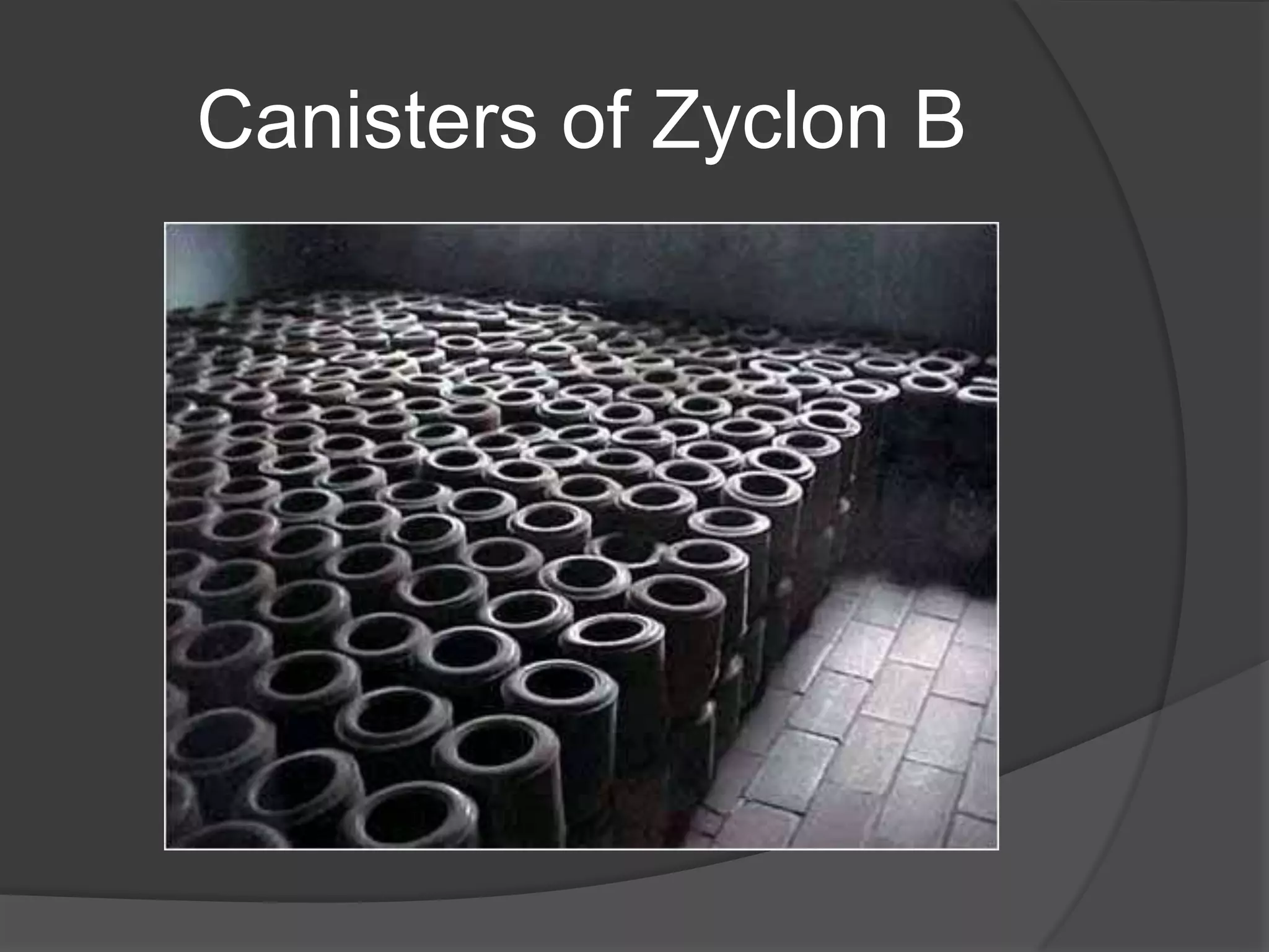 Canisters of Zyclon B
 