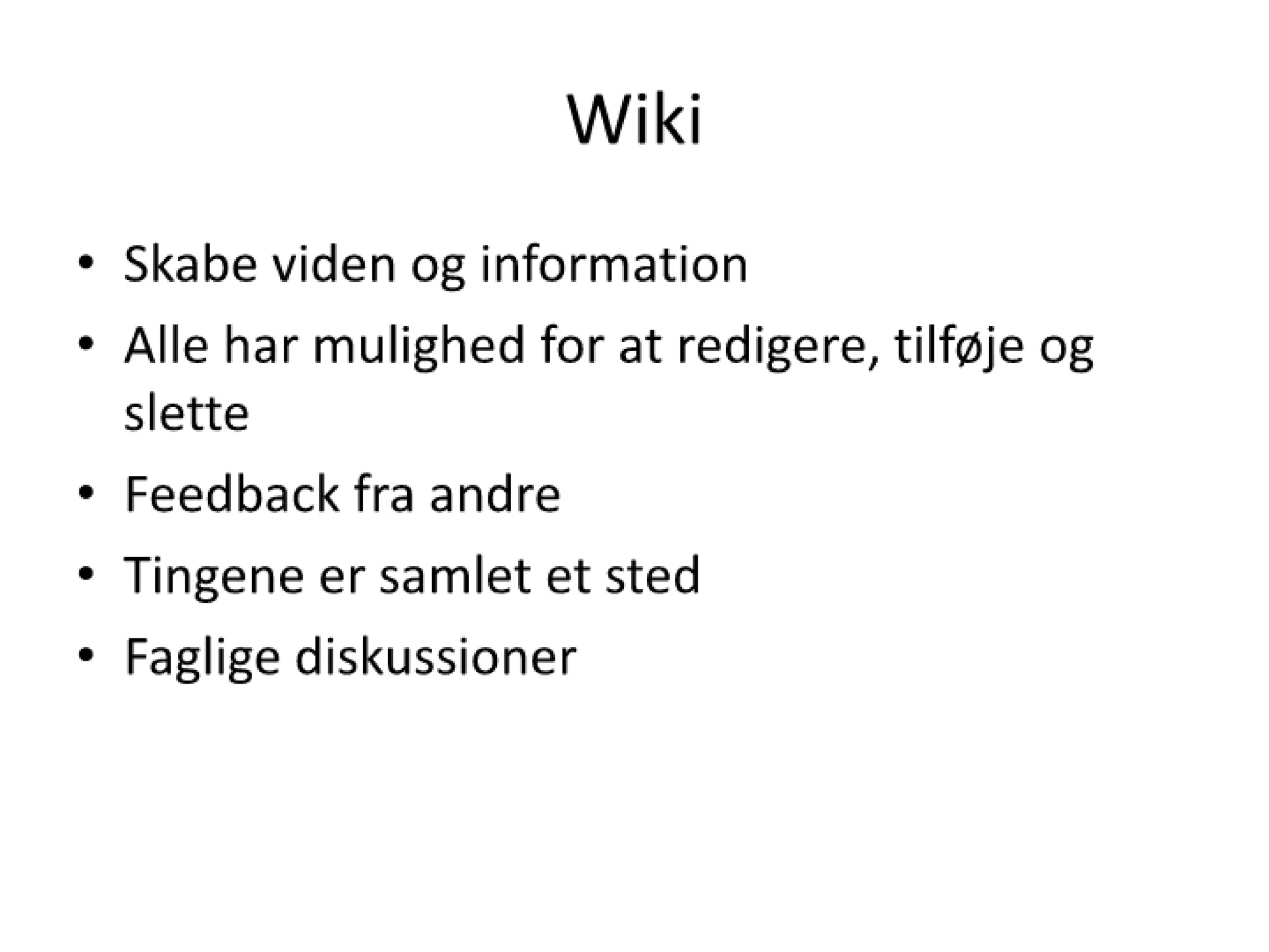Intro til de 5 tjenester