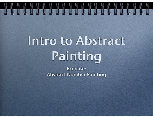 Intro to Abstract Painting-Number Painting Activity | PDF | Painting ...