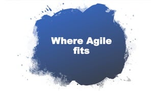 Where Agile
fits
 