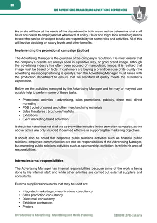 Introduction To Advertising & Advertising and Media Planning I | PDF