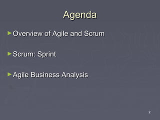 Intro to agile business analysis | PPT