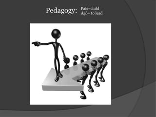 Pedagogy: País=childÁgô= to lead