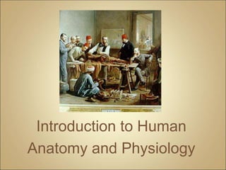 Introduction to Human 
Anatomy and Physiology 
 