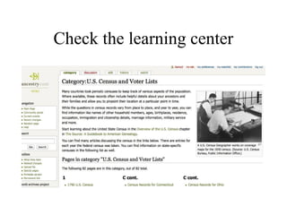 Check the learning center
 