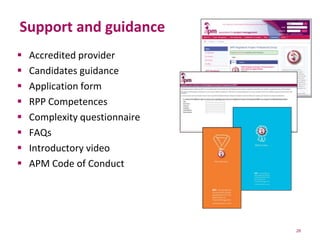Introduction to APM qualifications and RPP standard Nov_2015 | PPTX
