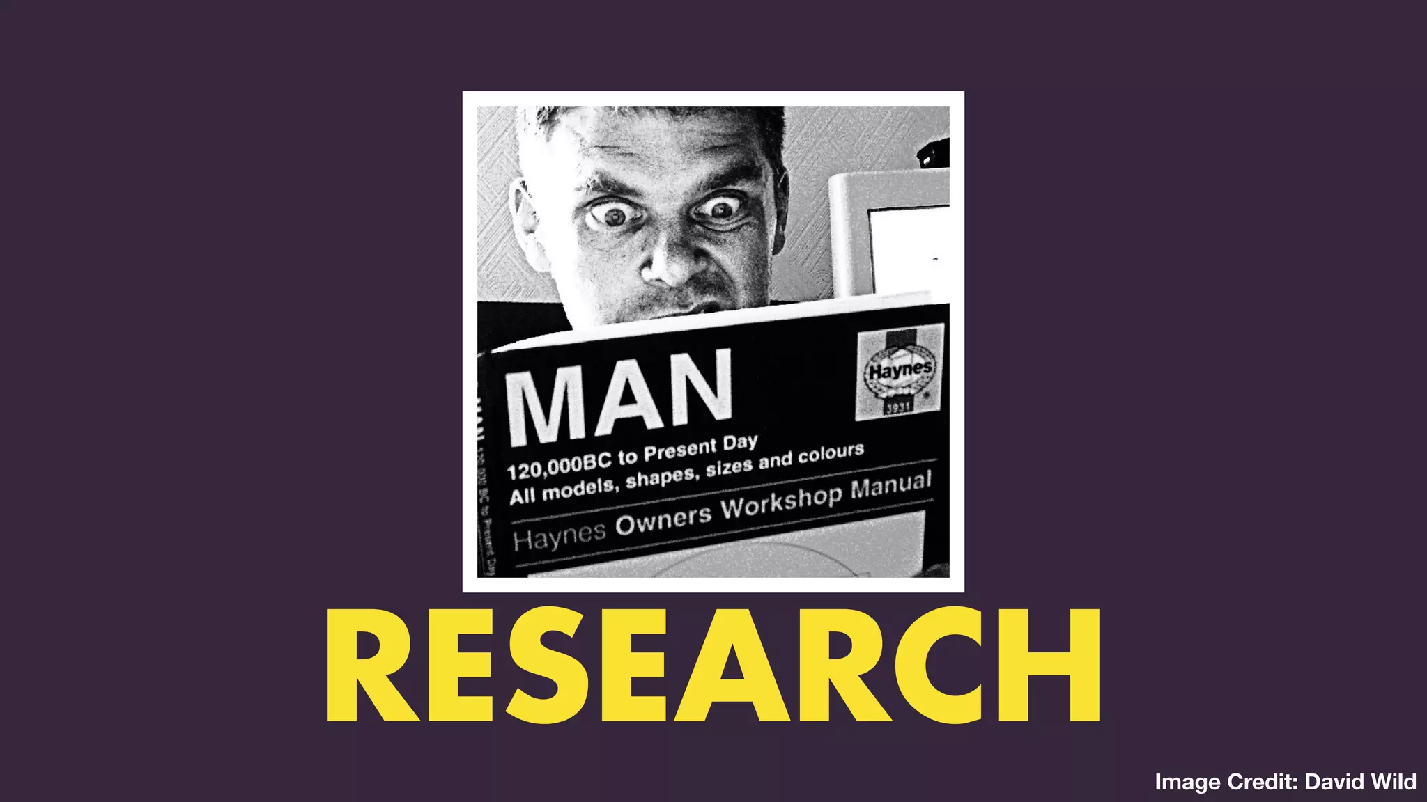 TWO CLASSES COMBINED INTO ONE
RESEARCH Image Credit: David Wild
 