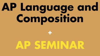 Intro to ap sem and lang | PDF