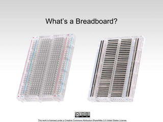 This work is licensed under a Creative Commons Attribution-ShareAlike 3.0 United States License.
What’s a Breadboard?
 