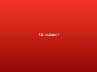 This work is licensed under a Creative Commons Attribution-ShareAlike 3.0 United States License.
Questions?
 