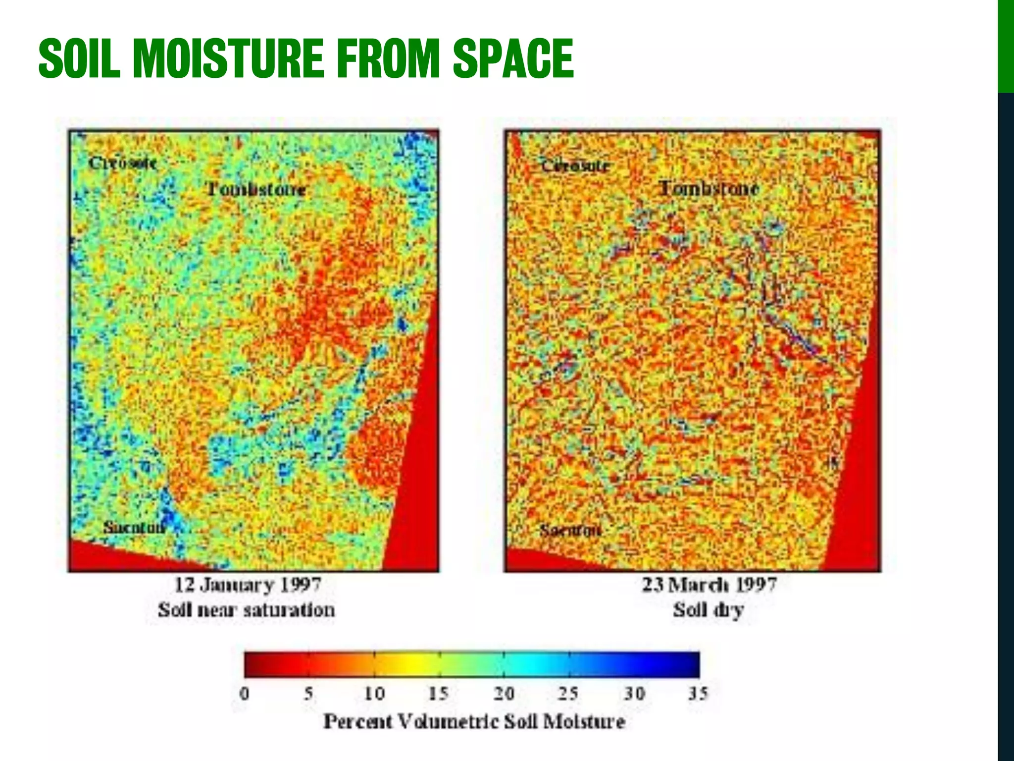 SOIL MOISTURE FROM SPACE
 