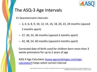 An Introduction to ASQ-3 | PPTX