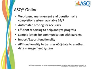 Asq Data An Introduction to ASQ-3 | PPTX