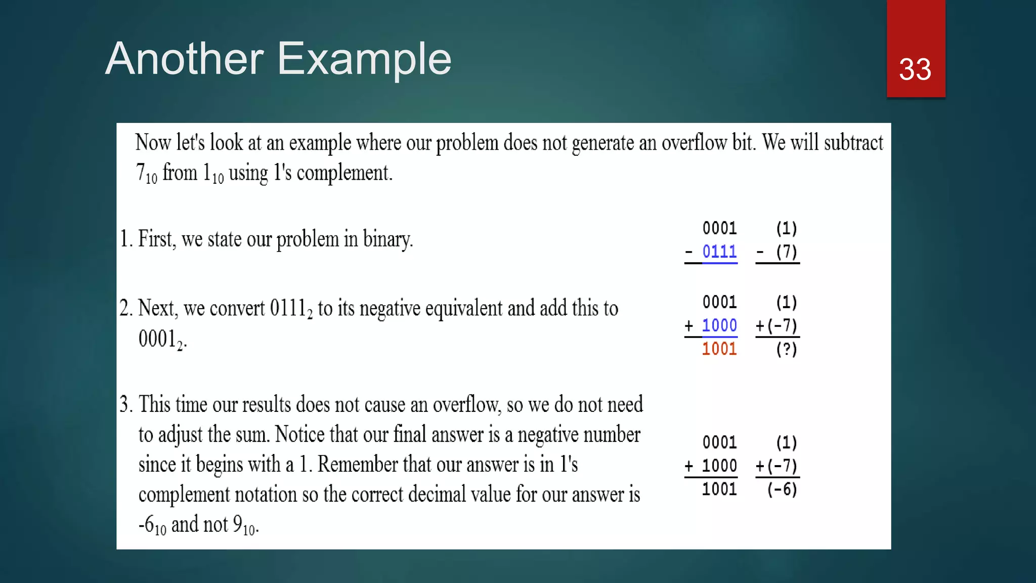 Another Example 33
 