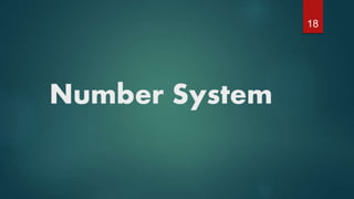 Number System
18
 