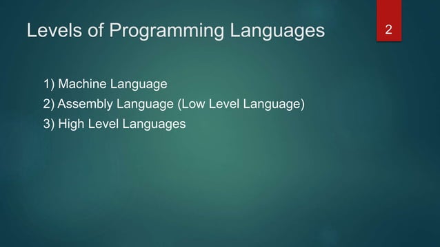 Intro to assembly language