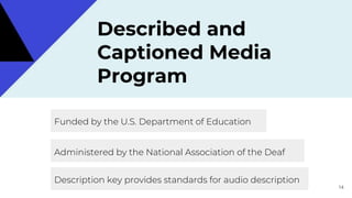 Intro to Audio Description | PPTX