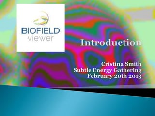 Cristina Smith
Subtle Energy Gathering
    February 20th 2013
 