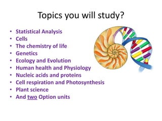 Intro to biology 2012 | PPTX