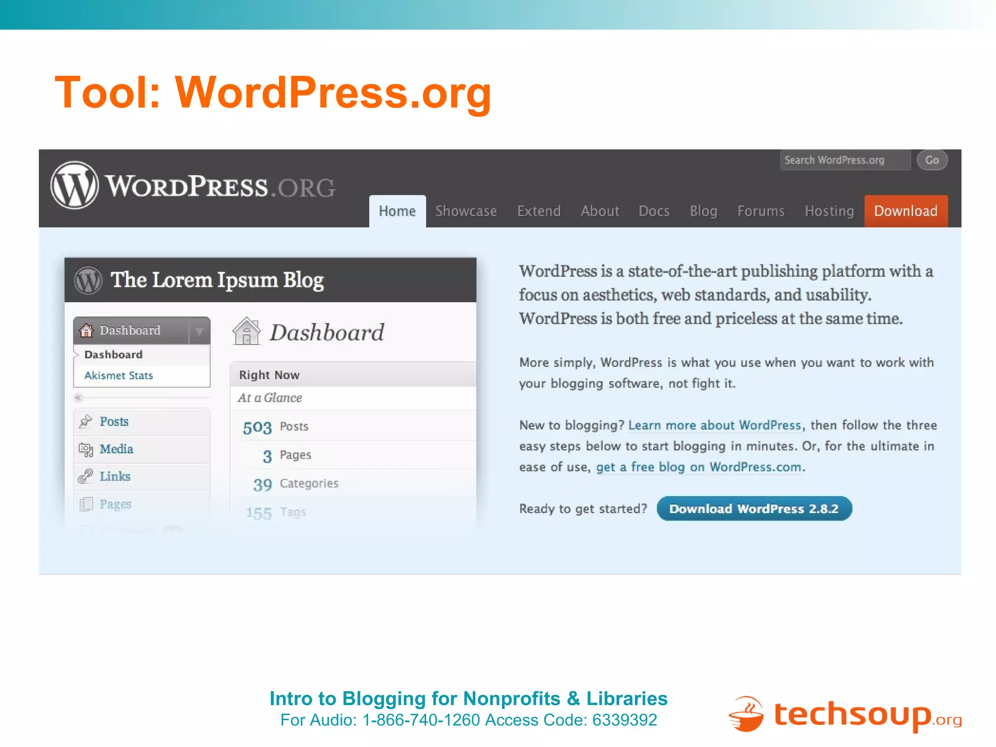 Tool: WordPress.org 