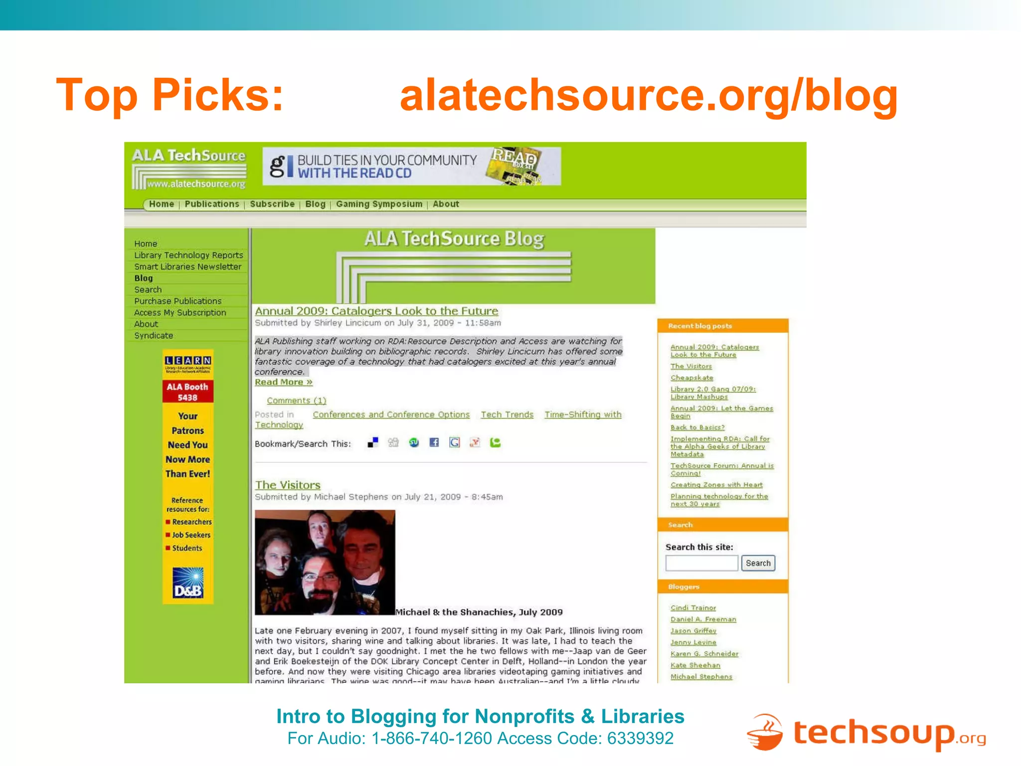 Top Picks:  alatechsource.org/blog 