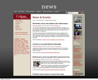 news




Tuesday, 13 April 2010
 