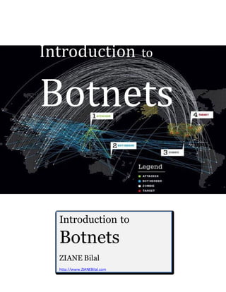 Introduction                  to


Botnets

  Introduction to
  Botnets
  ZIANE Bilal
  http://www.ZIANEBilal.com
 