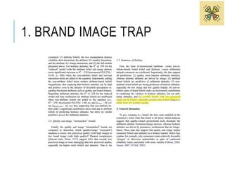 1. BRAND IMAGE TRAP 
 