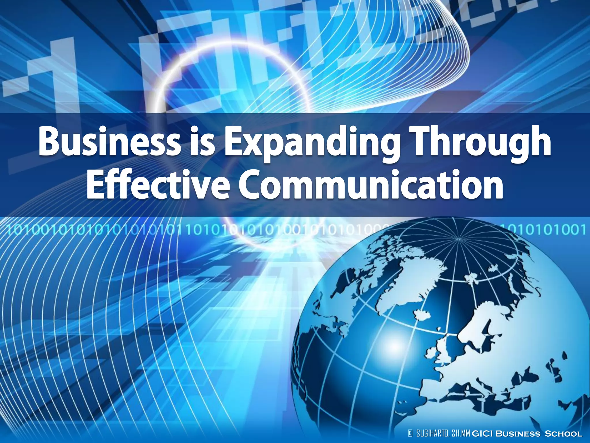 © SUGIHARTO, SH.MM GICI Business School
 