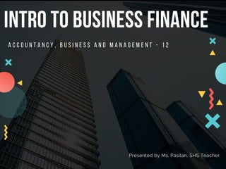 Intro to business finance | PDF