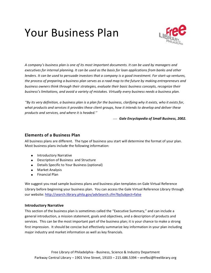 background of the business plan example