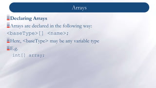 Intro to C# - part 2.pptx emerging technology | PPT