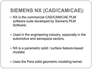 Intro to CAD CAM Tools | PPTX