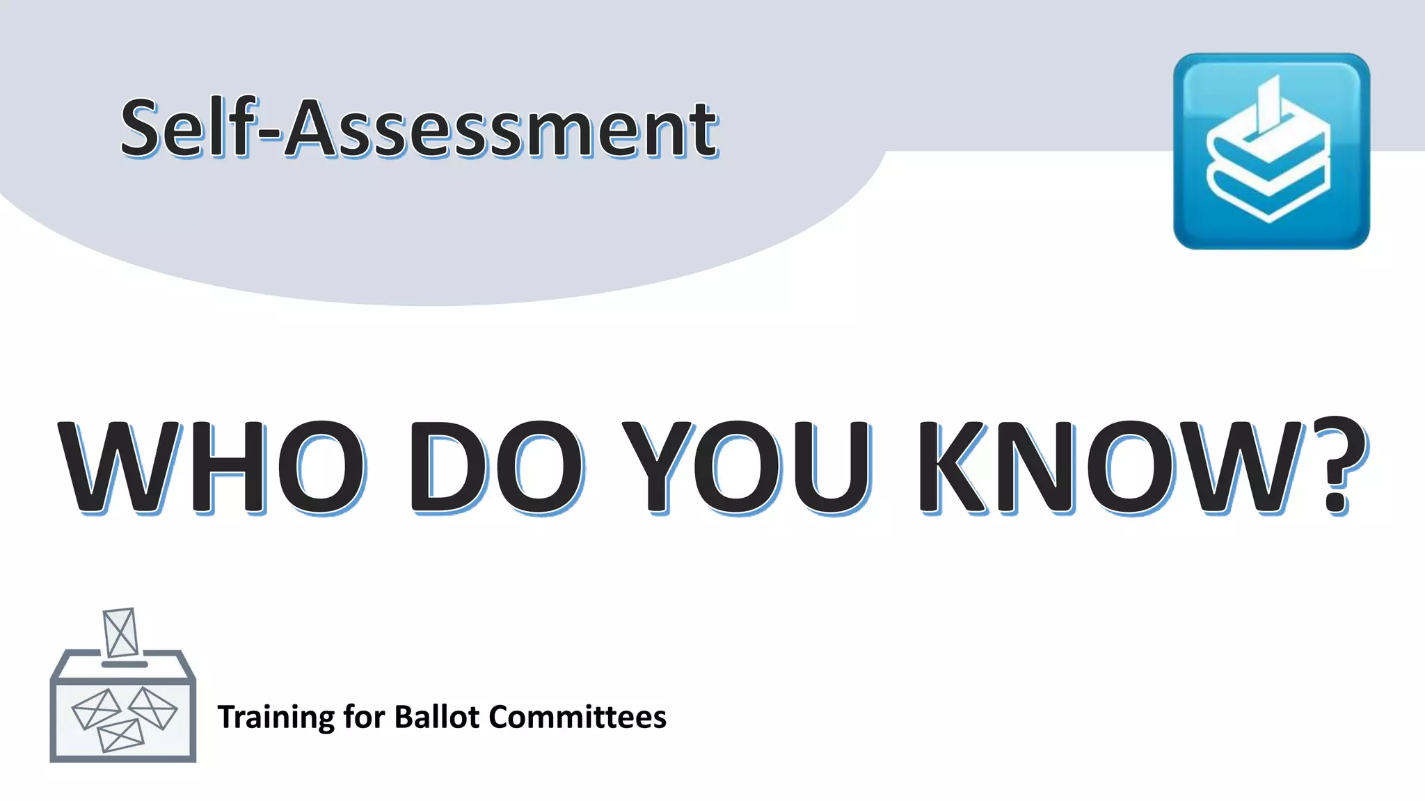 Training for Ballot Committees
 