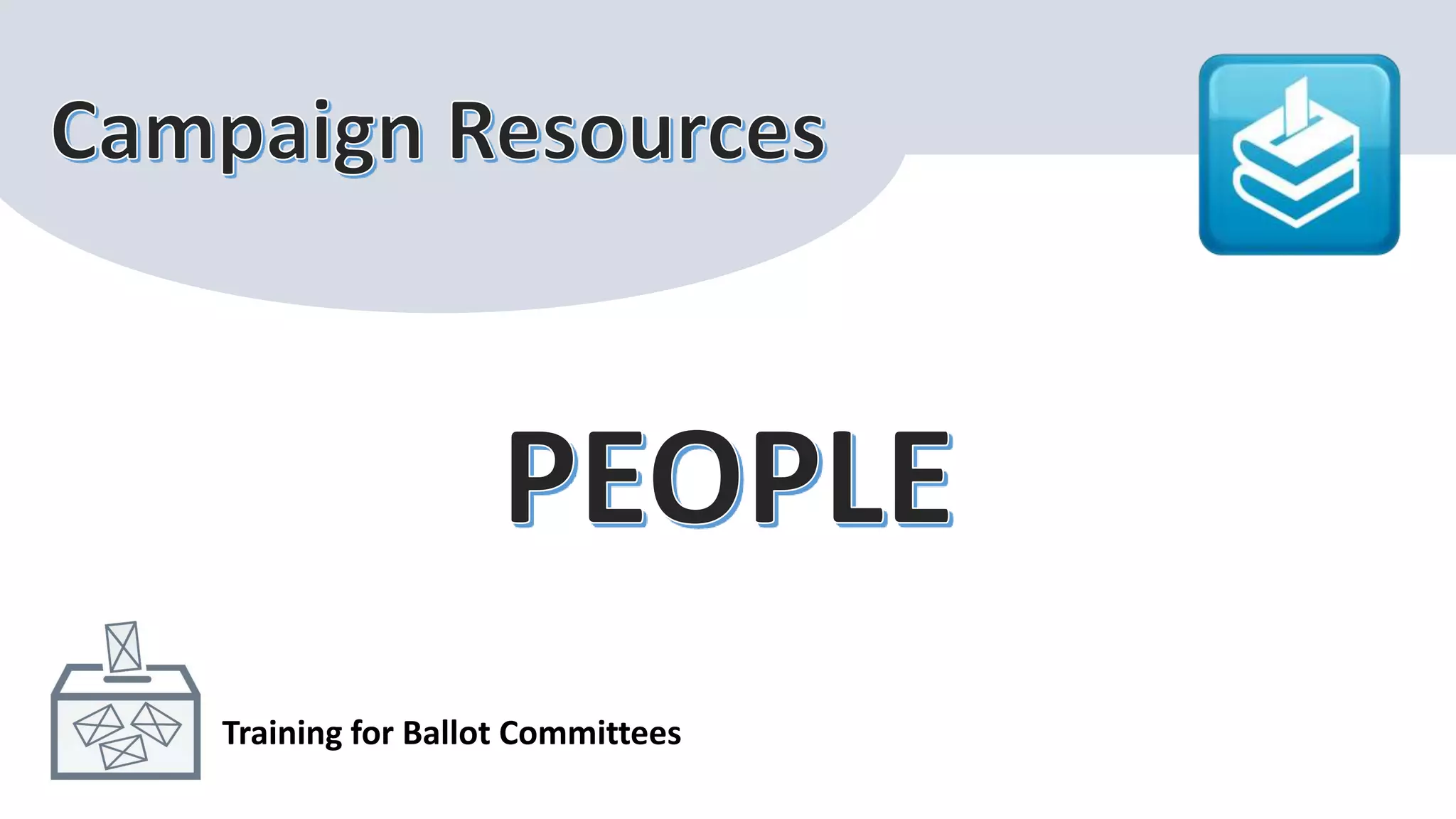 Training for Ballot Committees
 