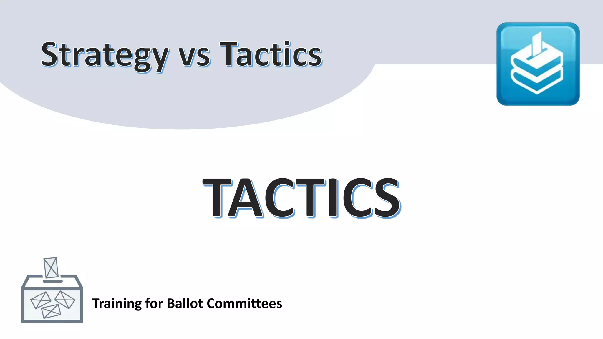 Training for Ballot Committees
 