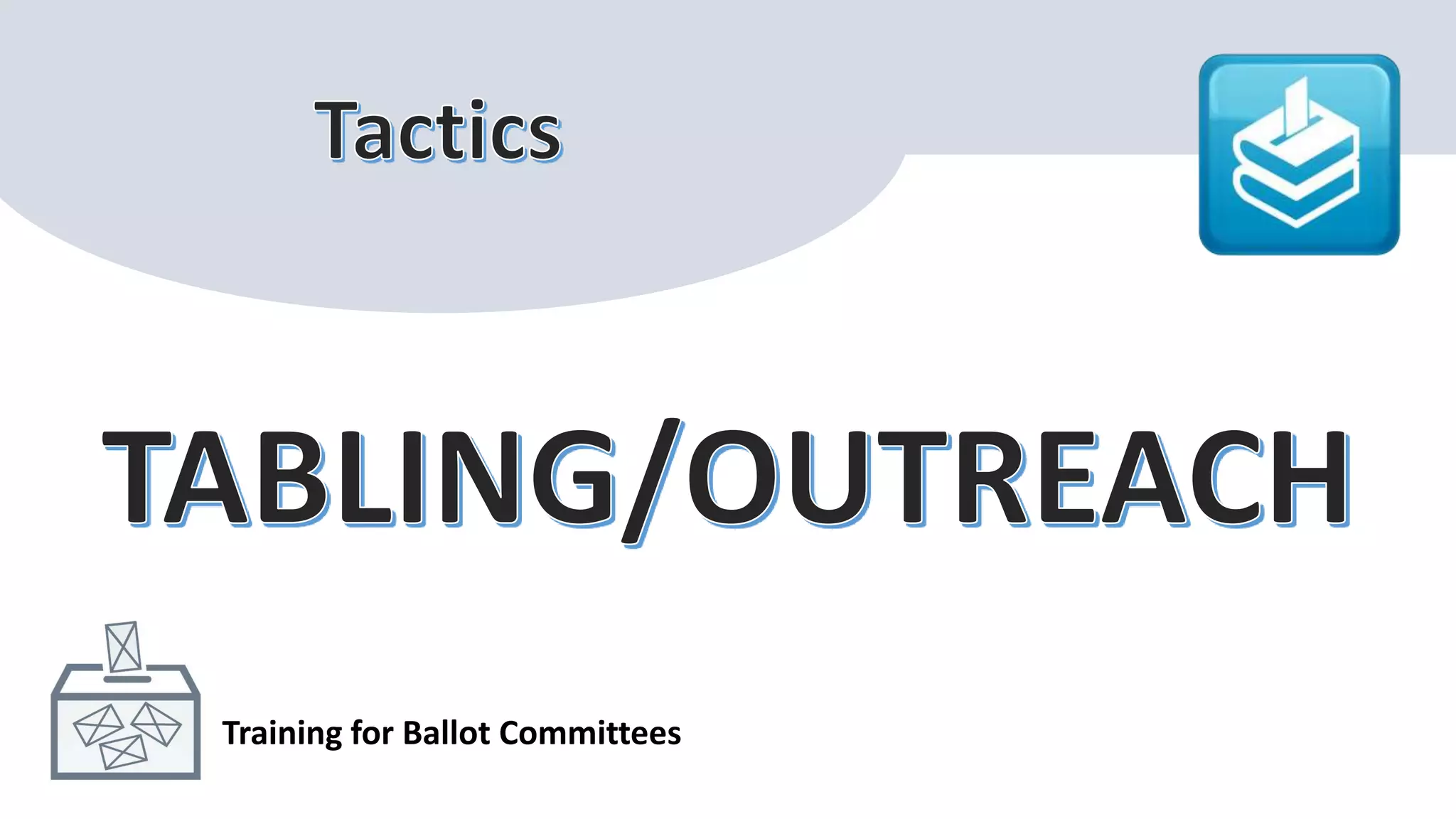 Training for Ballot Committees
 