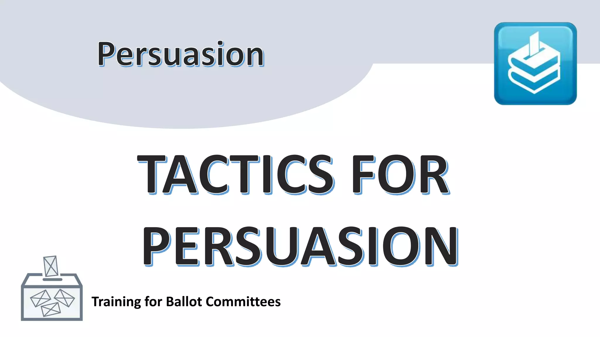 Training for Ballot Committees
 