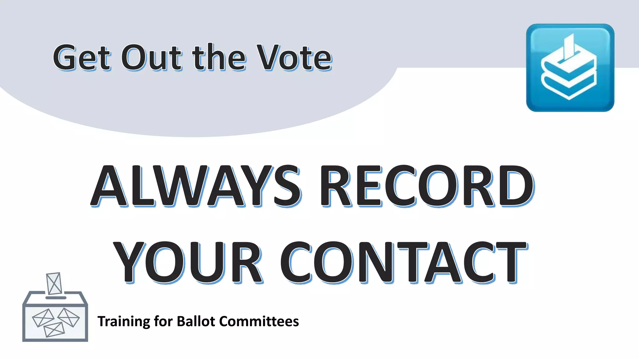 Training for Ballot Committees
 