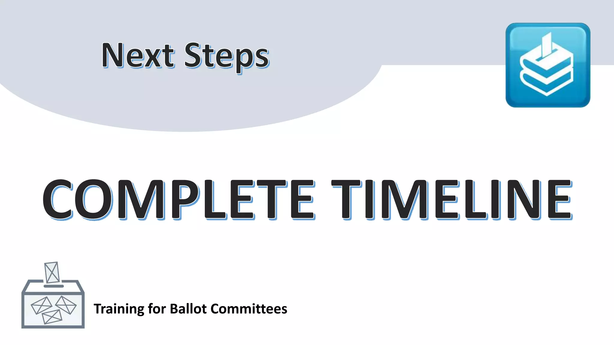 Training for Ballot Committees
 