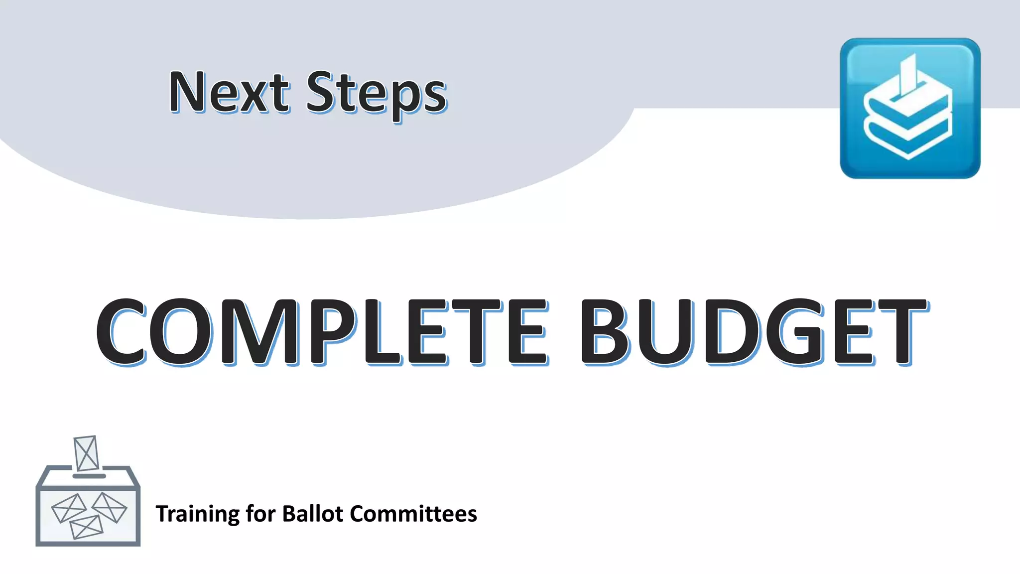 Training for Ballot Committees
 