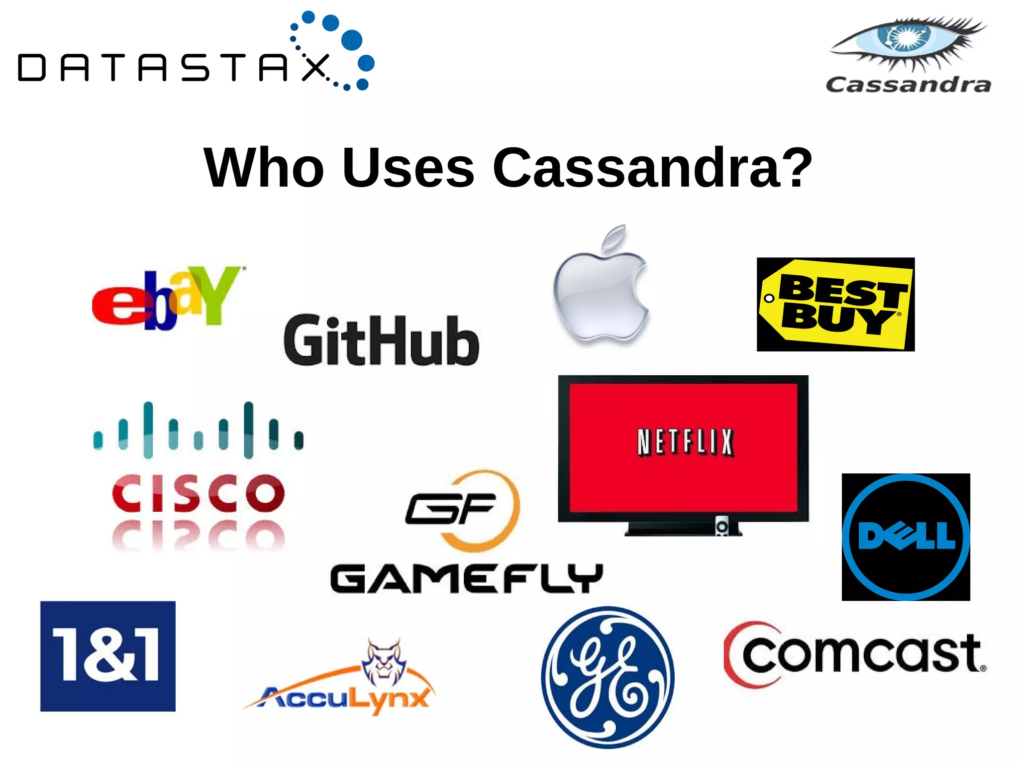 Who Uses Cassandra? 
 