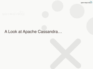 A Look at Apache Cassandra… 
 
