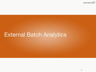 79 
External Batch Analytics 
 