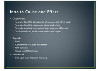 Intro To Cause And Effect