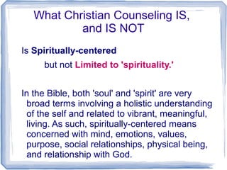 Background to Christian Counseling | PPT