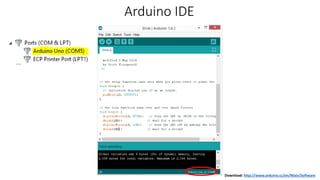 Arduino IDE
Download: http://www.arduino.cc/en/Main/Software
 