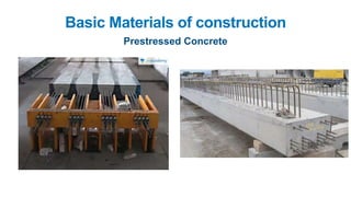 Basic Materials of construction
Prestressed Concrete
 