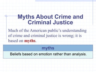 Introduction to the U.S. Criminal Justice System | PPT