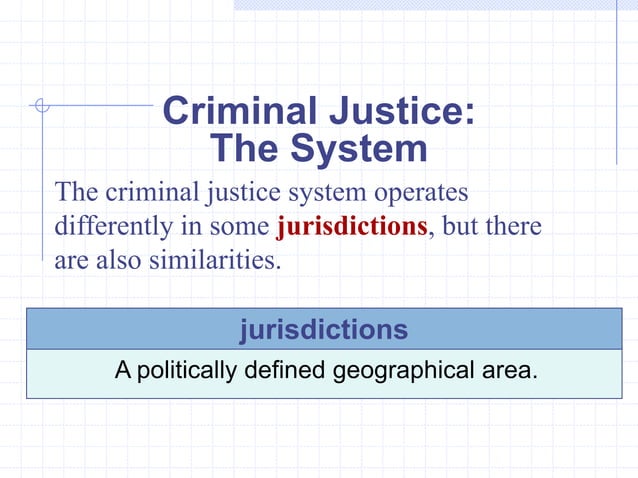 Introduction to the U.S. Criminal Justice System | PPT